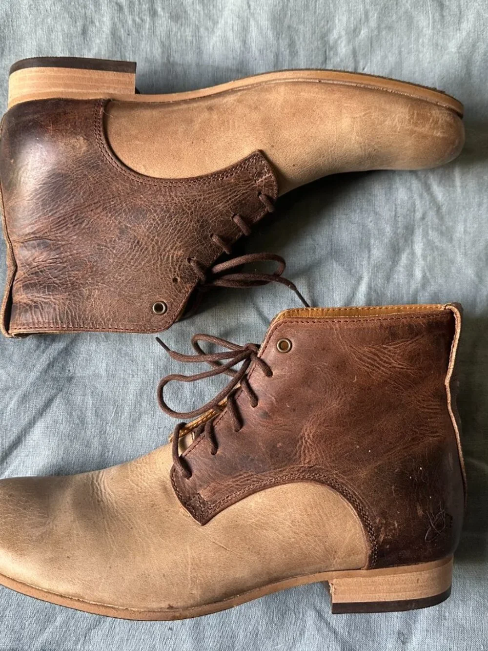 John Fluevog Radio PLR Tan Boots: Men’s 7 / Women's 9